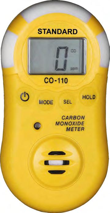 CARBON MONOXIDE METER The CO110 carbon monoxide meter detects the presence of carbon monoxide (co) and measures concentrations between 1-1000 parts per million (ppm) CO110 47660001 The meter