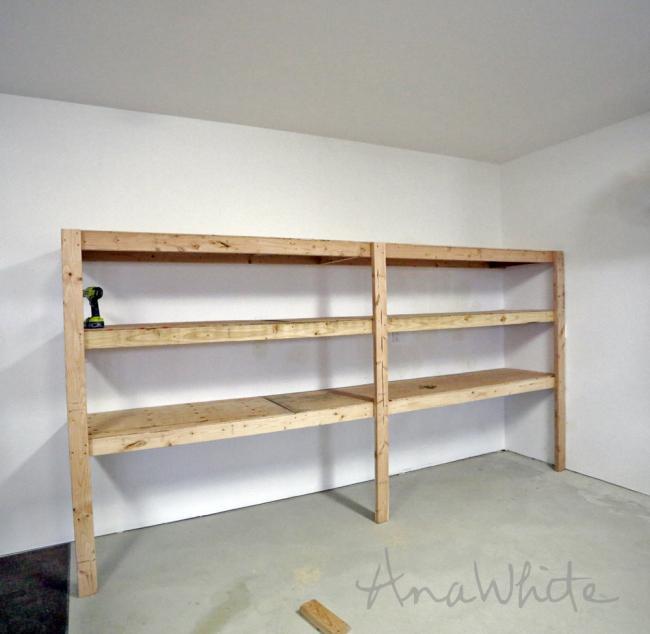 DIY Garage Storage - For Stud Walls If you have a wood framed garage wall, look no further, you won't find an easier or