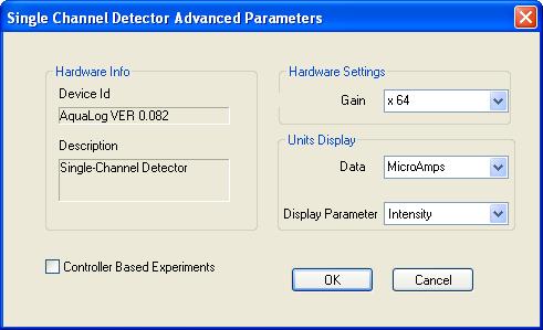 Troubleshooting d e f Click the Advanced button. The Single Channel Advanced Parameters window appears.