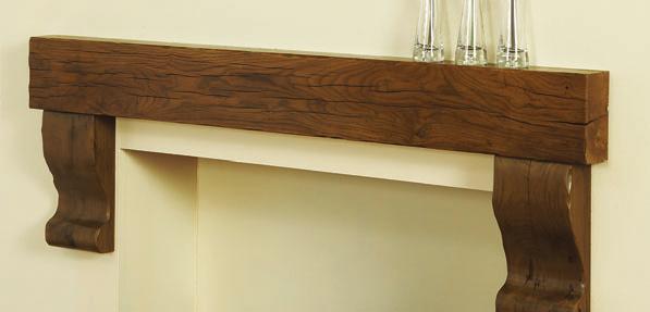 Finish Large Fascia Beam Prime Pine in a Standard Waxed Finish -