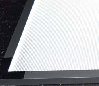 Our laser dotting technology ensures even illumination across every Light Panel ONE.