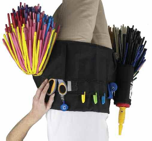 Accessories & LATEX BALLOONS THE BLACK BELT This innovative apron was designed and field tested by twisters and decorators.