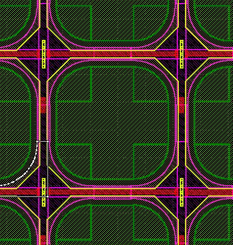 Optimization of Layout Of an SiPM Guard Ring is minimized Rounded corners instead of circles High Resistivity poly resistors