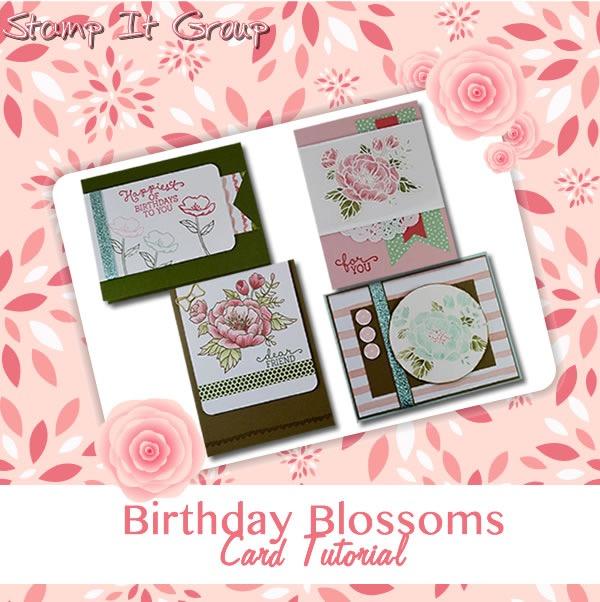 Stamp It Tutorial Birthday Blooms February 2016 Stampin Up product used in this tutorial may be purchased thru me online at www.stampwithtami.com. Please let me know if you have any questions.