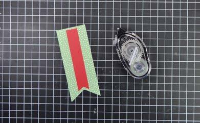 Attach to areas of embossing with little