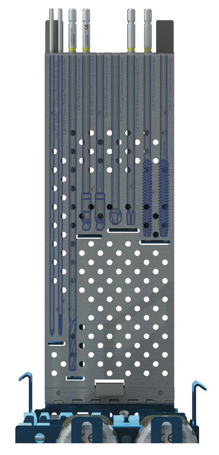Ordering Information Large Instrumentation 316-1905 ExtremiFix Large, Large Screw ORIF Drill and Driver Organizer (Open