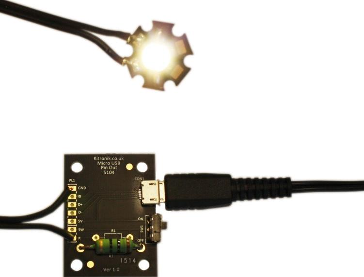 The Design Brief A manufacturer has developed a simple circuit for producing a lamp that is powered by a 5V Micro USB power supply.