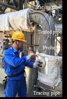 5. Typical applications Since the self-developed PEC testing system is available, the system has been applied in the on-line testing of hundreds of pipes and tens of pressure vessels in many power