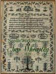 Above, Part 3 of the Ann Wheatley 1829 Sampler, stitched by Margaret, our Stitch-Along leader for this