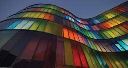 Vanceva Colour, the clever way Vanceva is a coloured interlayer system enabling laminated glass to be produced in a wide range of colours. Mix and match colours to create dramatic effects.