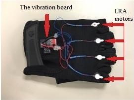 Haptics for Guide Dog Handlers 149 Fig. 8. Glove prototype with four LRA motors and one custom-designed vibration board.