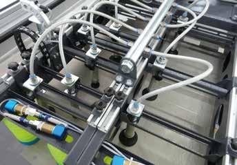Back panel magazine provides back panels for vertical stacking, the robot attaches them