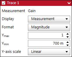 Figure 11: Start menu The frequency range should at least contain the upper frequency limit used for the measurements before but to speed up the