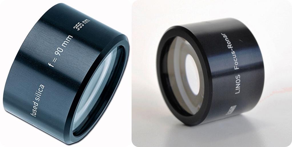 RSH Focusing Lens Application Focusing Lens is optimized for high precision applications, as used in laser systems for welding, cutting, drilling and structuring.