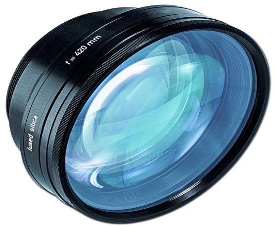 RSH F-Theta Lens 1064nm Fused-silica and Optical-glass designs. Focal lengths ranging from 100mm to 815mm. Screw Thread M85X1 except FSL1064-152-192 and FSL1064-305-338, 3.875 X32.