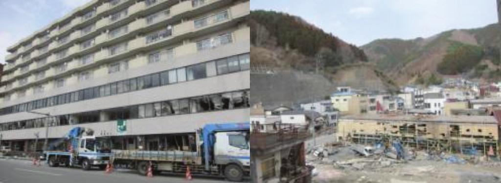 FIGURE 5: Designated evacuation building (left) and evacuation road (right) in Kamaishi FIGURE 6: Flat area in Sendai Plain offering no possibility of evacuating to higher ground Nuclear and
