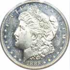 Nice eye appeal with a very clean cheek..... #124119 $535.00 1883. PCGS. MS-64. DMPL. Blast white with nice frost on the design elements producing a strong cameo affect....... #211865 $625.00 1883-CC.