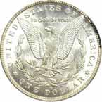 AUGUST RARE COIN MONTHLY 1890-S. PCGS. MS-64. Flashy white luster and a sharp strike.......... #203484 $325.00 1890-S. PCGS. MS-64. DMPL.