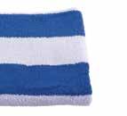 Red & White Superior Linen Pool Towel 75x155cm Blue