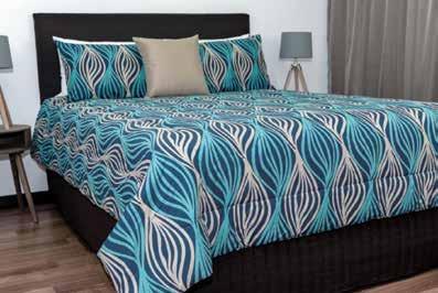 bedspreads but these are not fi tted and are placed over the bed in place of a doona cover