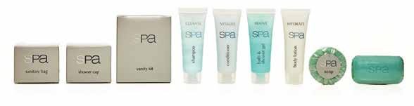 guest amenities 21 The Spa Collection Available in 20ml & 30ml bottles Conditioner