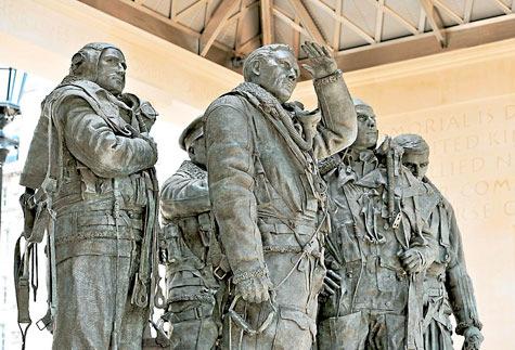 Glennis gave us many examples of exhibitions she had visited - here is the bronze statue erected in the Bomber Command Wellington