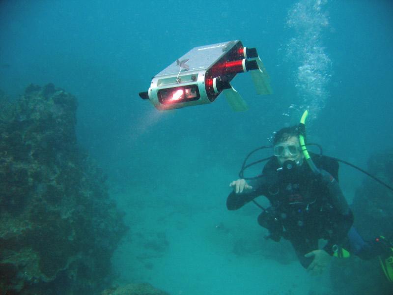 The Aqua Underwater Robot (McGill) Project lead by Prof. Greg Dudek of the Mobile Robotics Lab.