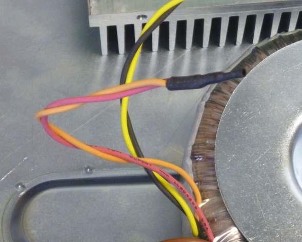 secondary wires comfortably reach the power supply board PCB.