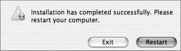 (Mac OS 9). Click Quit to complete installation of Nikon View.
