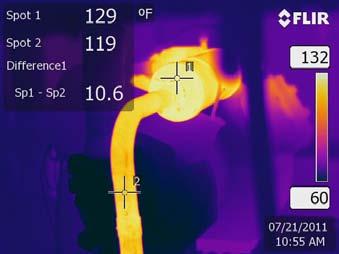In order to produce correct and repeatable results, your thermal imager should include in-camera tools for entering both emissivity and reflected temperature values.