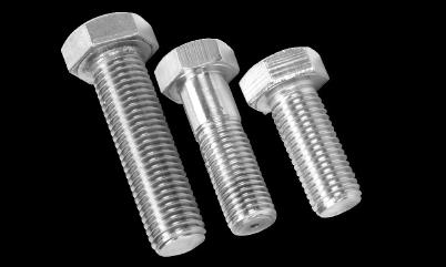 knurled cylindrical sides, and a hexagonal recess.