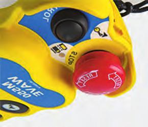 WAVE Push button transmitter The design of the WAVE transmitters is focused on providing a control unit which combines a robust yet ergonomic design to ensure ease of use, to achieve this the WAVE