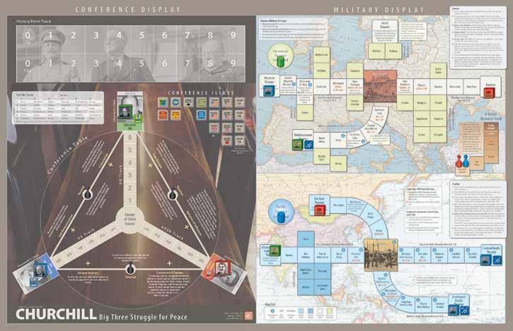 Churchill Rules 21 9.7 Campaign Scenario 9.71 This scenario begins with Conference 1: Symbol and ends with Conference 10: Terminal or with Axis Surrender. 9.72 Arrange the 10 conference cards in their historical order.
