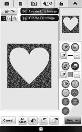 STIPPLING i Press Press, nd then select the stitch color. fter setting the color. k Press. j Select the re you wnt to set stippling effect.