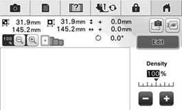 EDITING PATTERNS Chnge the density. * Press to mke the pttern less dense.