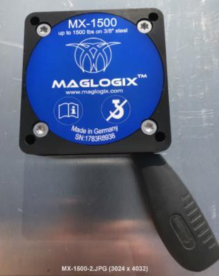 The MX-1500 Base Magnet 41200 Up To 1500 Lbs. Of Holding Force on 3/8 thick steel!