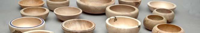 Fig. 16 shows a selection of finished turned bowls which will have my name, type of wood and a serial number