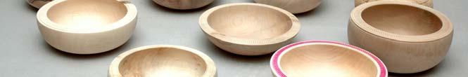 16 Each bowl is now given a couple of soakings of Watco clear Danish oil, with a wiping dry in between coats and