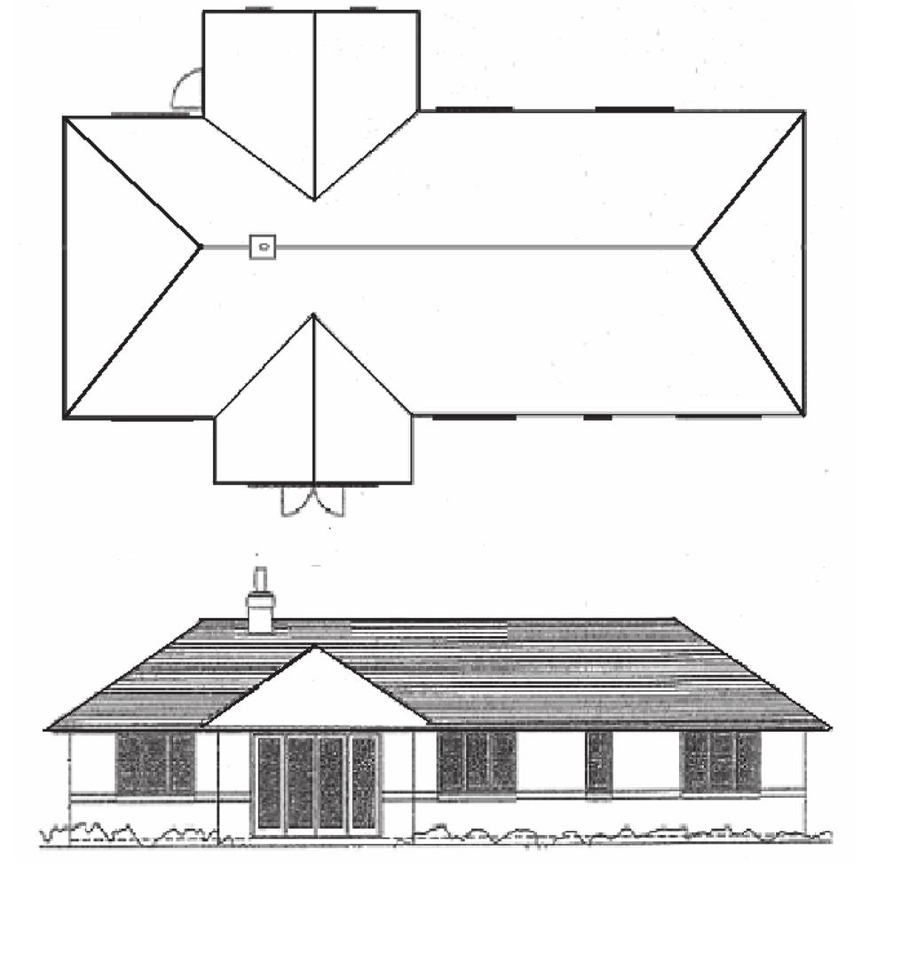 20 Question 3(c) (c) Figure 2 shows two orthographic views of a house.