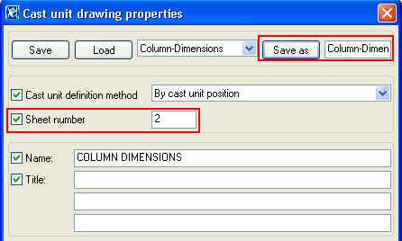 4. Click Cancel to close the dialog box. Use Drawing Classifier to create new drawings 5. Double-click on any empty space to open the Cast unit drawing properties dialog. 6. Click Modify.