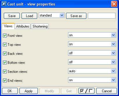 Set the part properties 2. Turn back and bottom views off, all other views to on or auto. 3. Select the Attributes tab. Set Scale to 1:20. All views of a view type share the same scale. 5.
