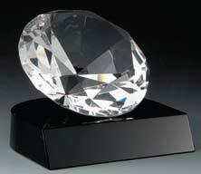 25 CR 244 Optical Crystal Diamond 3 Diameter, 2 Thickness Engraveable Area: