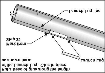body tube. Figure 23 24. Referring to Figure 24, glue your Launch Lug in place as shown.