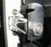 Using the two Coach Bolts you saved, mount the T-Handle onto the Coin Door Keeping