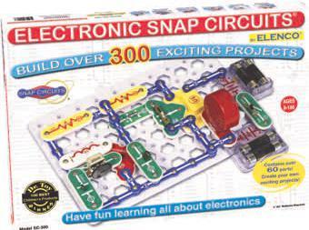 Model SC-100 Snap Circuits Model SC-300 Snap Circuits Pro Model SC-500 Snap Circuits Extreme Model SC-750 Build over 100 projects Including: Flying saucer