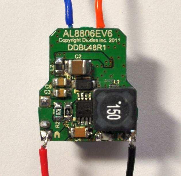 Number AL8806EV6 Introduction This evaluation circuit demonstrates the AL8806 High Efficiency 30V 1.5A Buck LED Driver operating in a circuit providing 1.