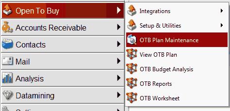 Setup OTB This section describes how to configure the OTB settings that will be applied to the Celerant OTB plan.