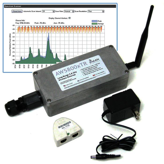 FIPS 197 Includes AW2-5800 antenna and 110 VAC power adapter. The AW5800XT also includes a Power Over Ethernet Injector.