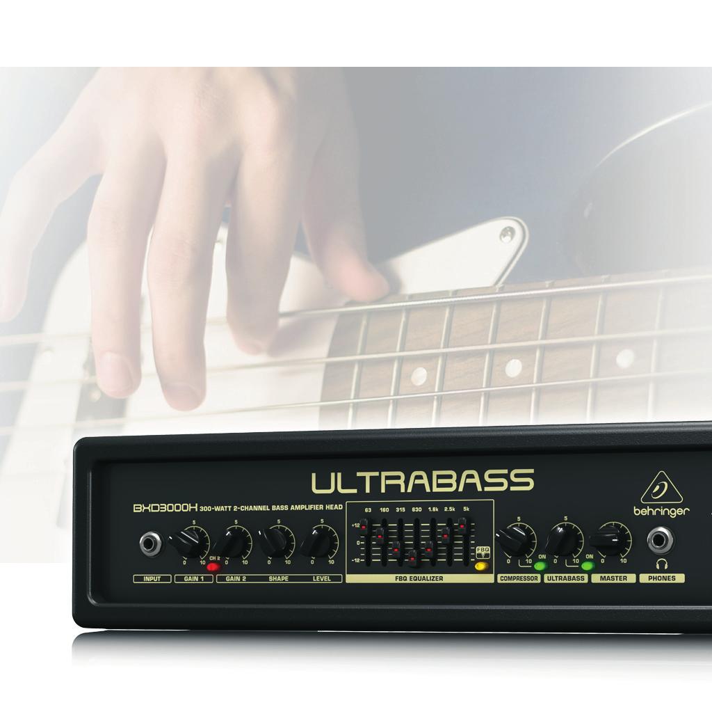 Ultra-compact 300-Watt 2-channel bass amplifier Revolutionary Class-D amplifier technology: enormous power, incredible sonic performance and ultra-lightweight Clean channel with dedicated Gain
