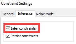 Sketch Disable infer constraints temporarily Hold ctrl when sketch command is active This
